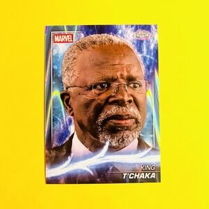 2025 Topps Chrome Marvel King T'Chaka #63 Ray Wave Refractor Phase Three